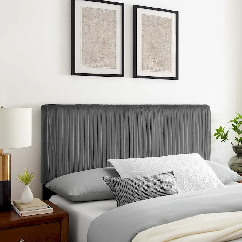 Eloise Channel Tufted Performance Velvet Full/Queen Headboard