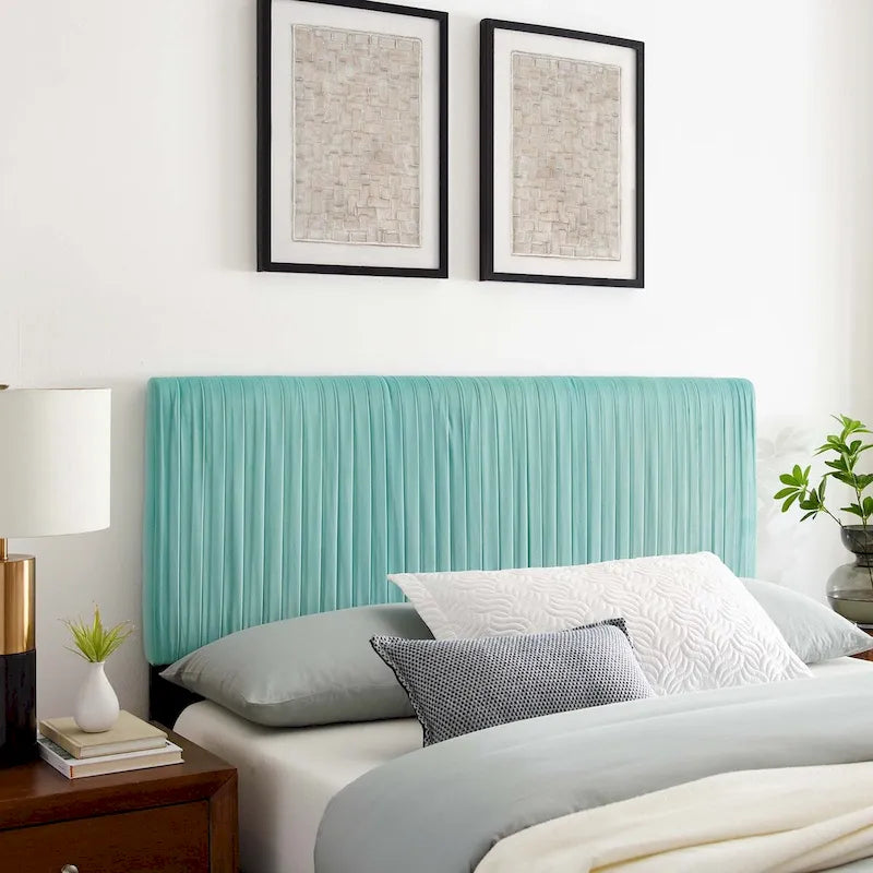 Eloise Channel Tufted Performance Velvet Full/Queen Headboard