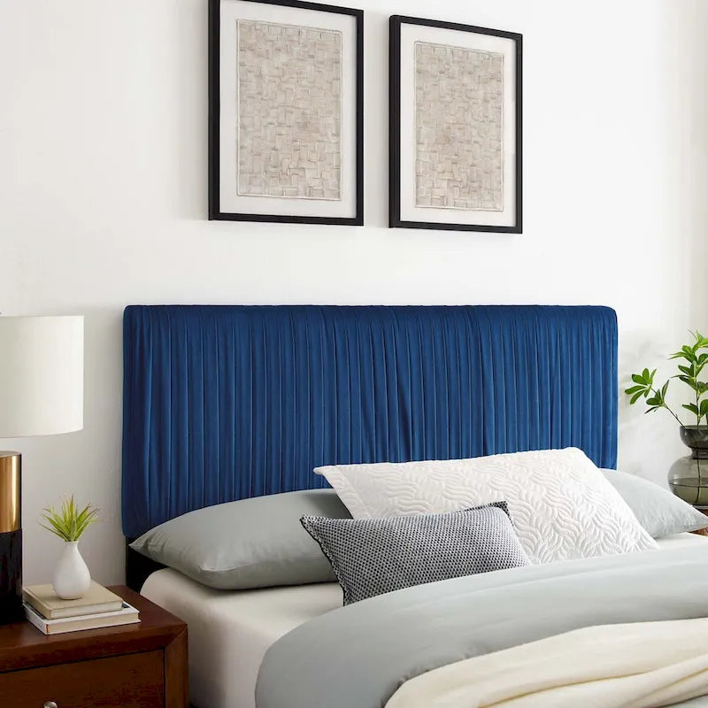 Eloise Channel Tufted Performance Velvet Full/Queen Headboard