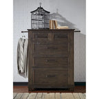 Collection de chambre à coucher 6 pièces Sharla en bois massif Simply Solid avec rangement