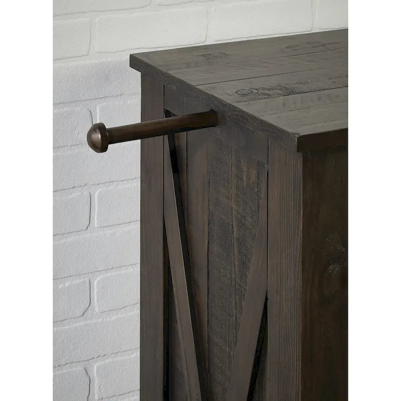 Collection de chambre à coucher 6 pièces Sharla en bois massif Simply Solid avec rangement