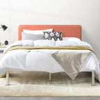 KERT Upholstered Metal Platform Bed By Crown Comfort