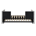 Lit de repos rembourré de taille double avec lit gigogne extensible