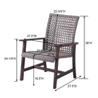 Ensemble de conversation Jiallo Vineyard Collection : Fauteuil, Causeuse, Table d'appoint et Table basse