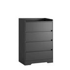 4 Drawer Dresser, Freestanding Storage Dresser Chest Cabinet for Bedroom, Living Room, Closet, Office