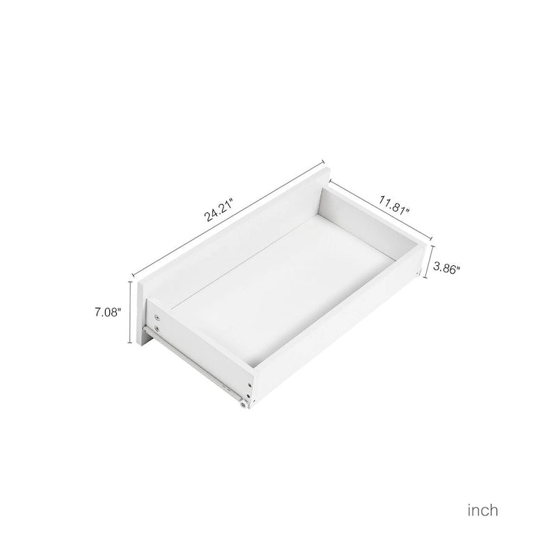 4 Drawer Dresser, Freestanding Storage Dresser Chest Cabinet for Bedroom, Living Room, Closet, Office
