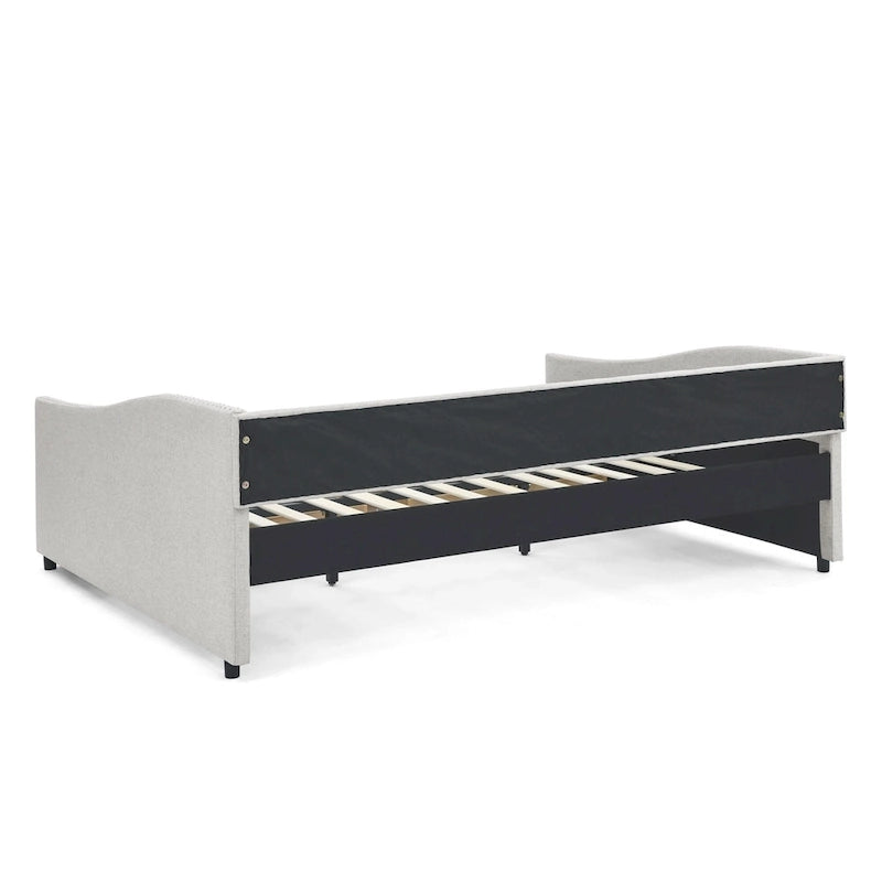 Queen Size Daybed with Drawers Upholstered Tufted Sofa Bed