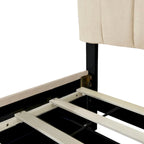 Queen Size Velvet Upholstered Platform Bed with 2 Drawers and 1 Twin XL Trundle