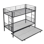 Twin Size Metal Bunk Bed with trundle,Twin Trundle Bed