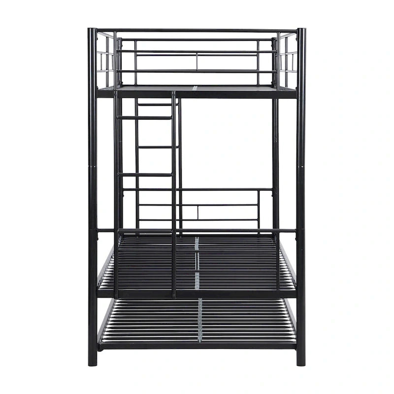 Twin Size Metal Bunk Bed with trundle,Twin Trundle Bed