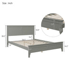 Modern Wood Full Platform Bed for bedroom