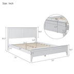 Modern Wood Full Platform Bed for bedroom