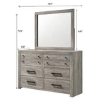 Perrine Gray Platform Bed