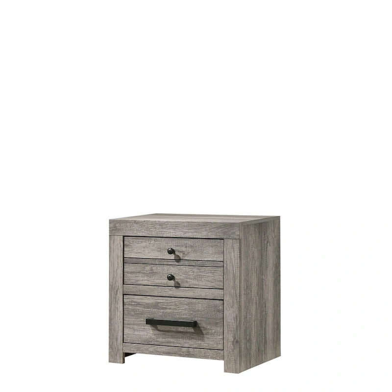 Perrine Gray Platform Bed