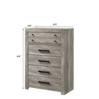Perrine Gray Platform Bed