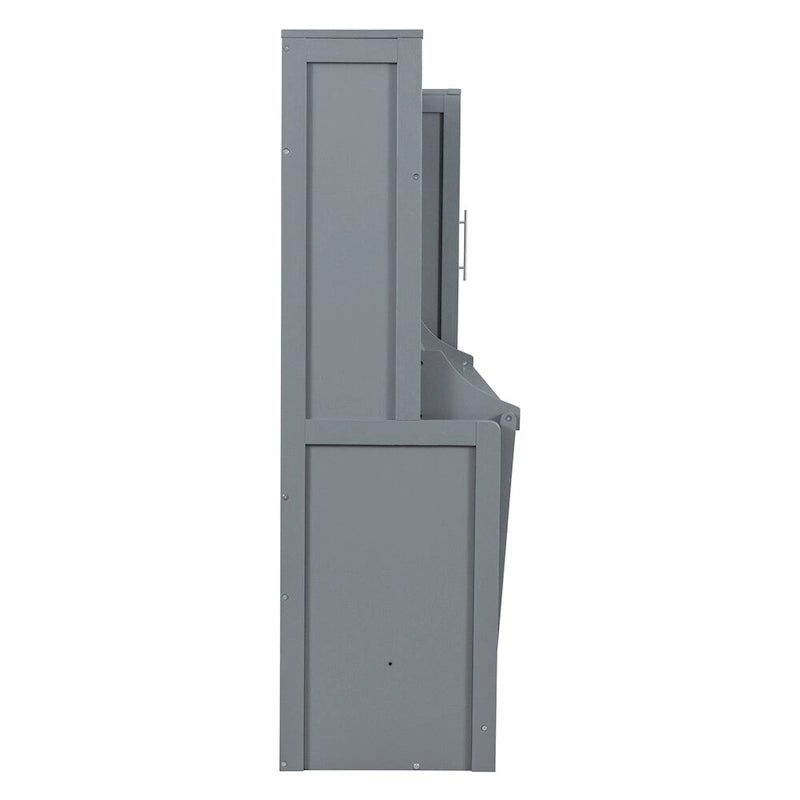 Lit escamotable Queen Size avec armoire et tiroirs