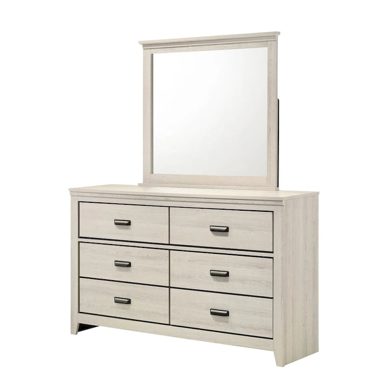Ensemble de chambre Edyth 5 pièces avec panneaux LED blancs