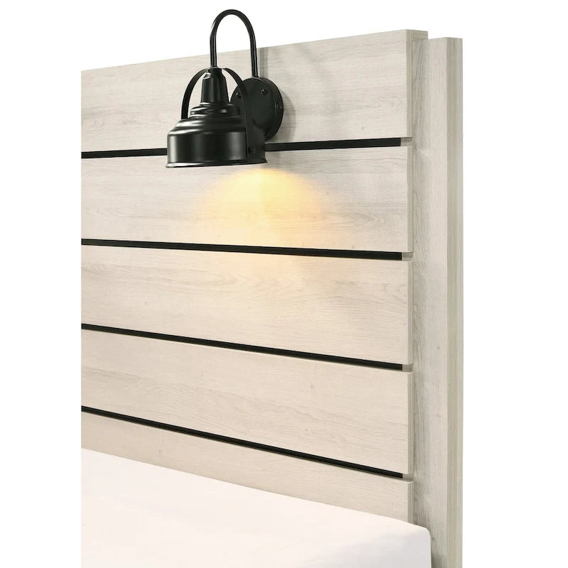 Ensemble de chambre Edyth 5 pièces avec panneaux LED blancs