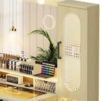 Makeup Vanity With LED Light and Charging Station