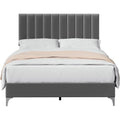 Bed Frame, with Adjustable Headboard, No Box Spring Needed, Load Up to 800Lbs