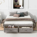 Lit plate-forme Queen Size avec 6 tiroirs de rangement