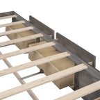 Lit plate-forme Queen Size avec 6 tiroirs de rangement