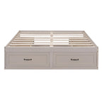 Lit plate-forme Queen Size avec 6 tiroirs de rangement