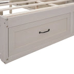 Lit plate-forme Queen Size avec 6 tiroirs de rangement