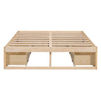 Lit plate-forme Queen Size avec 6 tiroirs de rangement