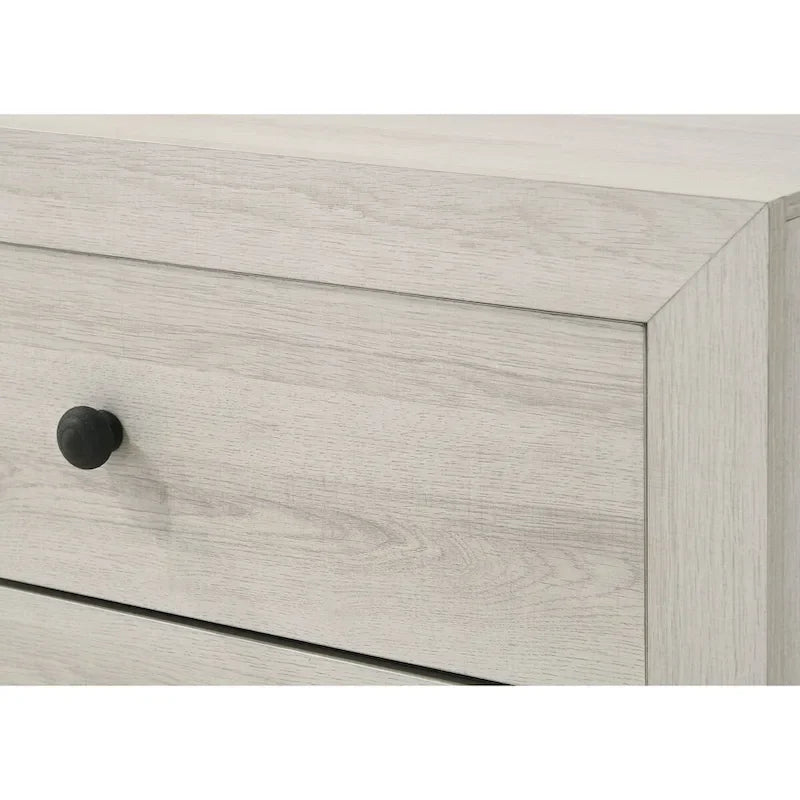 Chambre à coucher 4 pièces plateforme Annis blanche