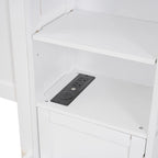 Nestfair Queen Size Wooden Bed With All-in-One Cabinet