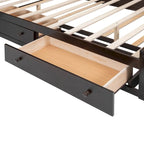 Nestfair Queen Size Wooden Bed With All-in-One Cabinet