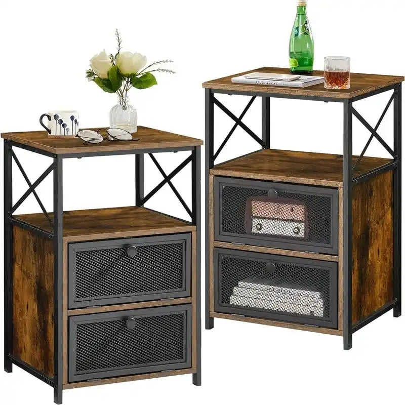 Table de chevet moderne avec espace de rangement