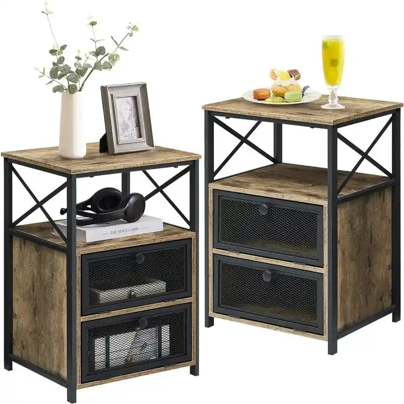 Table de chevet moderne avec espace de rangement