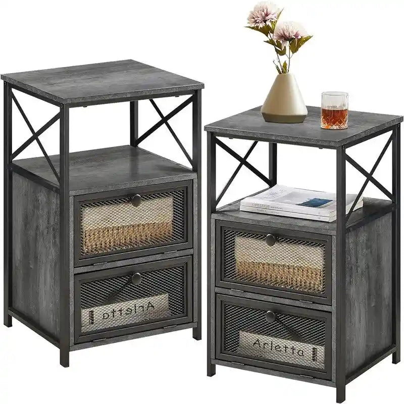 Table de chevet moderne avec espace de rangement