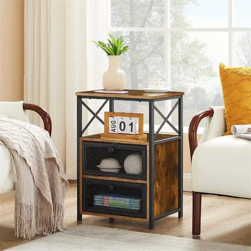 Table de chevet moderne avec espace de rangement