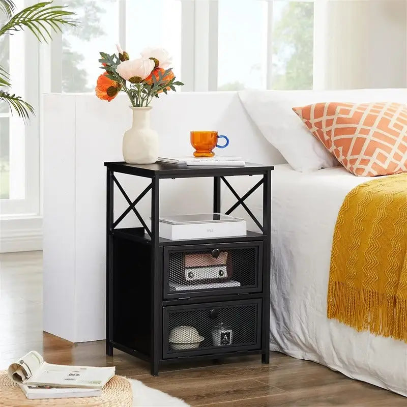 Table de chevet moderne avec espace de rangement