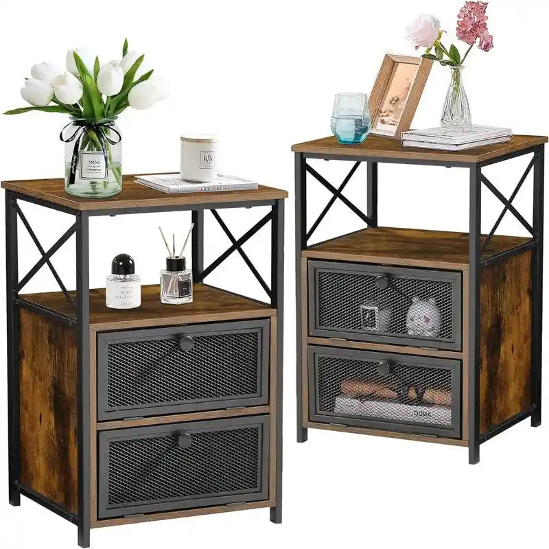 Table de chevet moderne avec espace de rangement