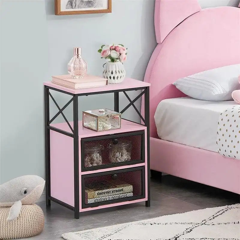 Table de chevet moderne avec espace de rangement