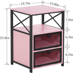 Table de chevet moderne avec espace de rangement