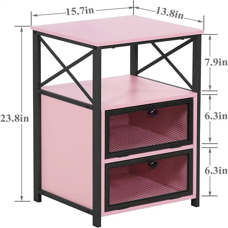 Table de chevet moderne avec espace de rangement