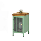 Table de chevet avec meuble de rangement et plateau en bois massif, 1 pièce/2 pièces