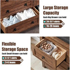 Farmhouse 7 Drawers TV Stand, Chest of Drawers, Dressers Organizer