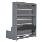 Wooden Murphy Bed Wall Bed with Cushion