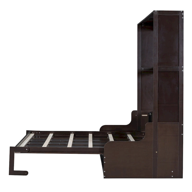 Wooden Murphy Bed Wall Bed with Cushion