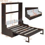 Wooden Murphy Bed Wall Bed with Cushion