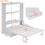 Wooden Murphy Bed Wall Bed with Cushion