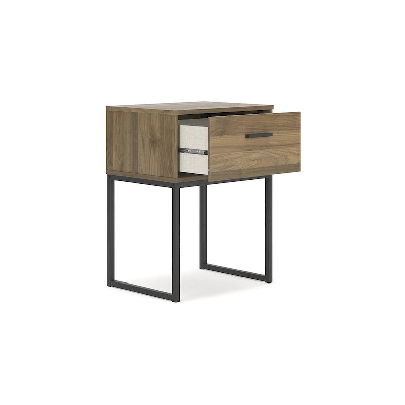 Signature Design by Ashley Deanlow Honey, tête de lit à panneaux avec commode et table de chevet