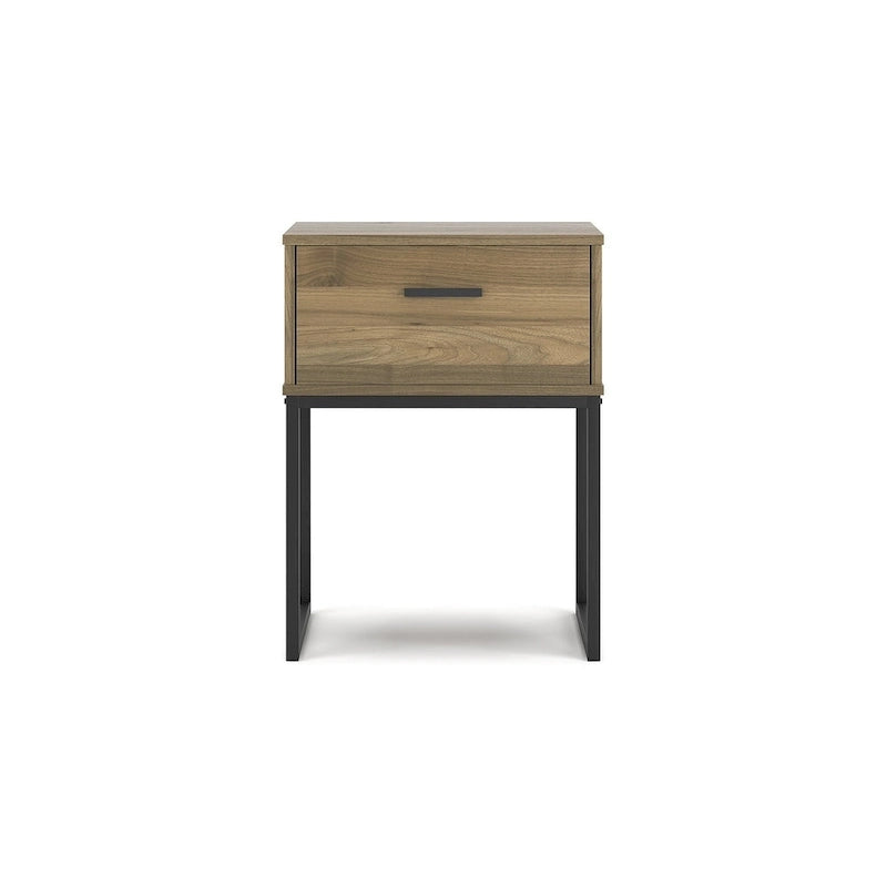 Signature Design by Ashley Deanlow Honey, tête de lit à panneaux avec commode et table de chevet