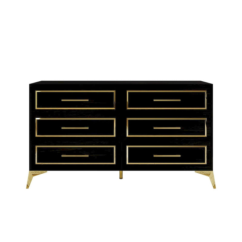 Commode contemporaine CraftPorch avec 6 tiroirs